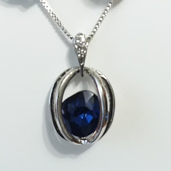Jewelry - Jewelry Set - Sapphire Earrings/Necklace